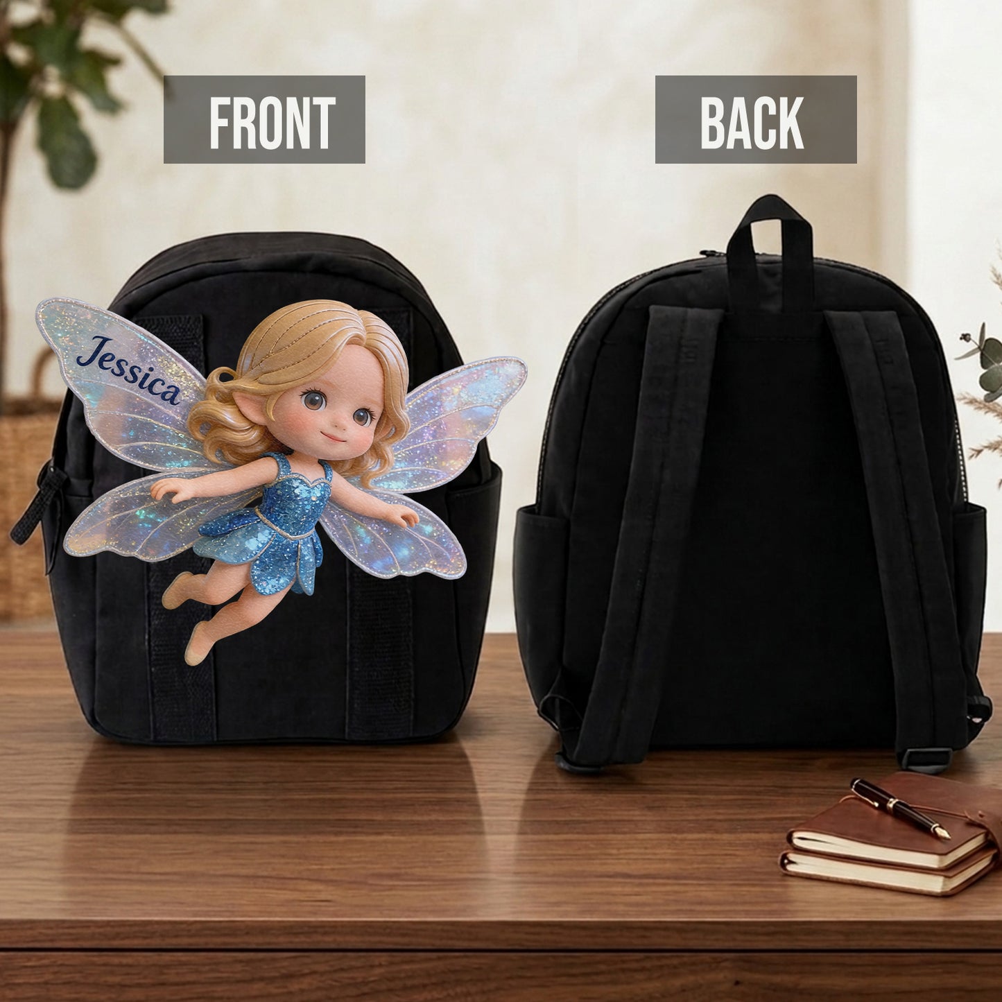 La Fée - Sac à Dos en Cuir Personnalisé pour Enfants