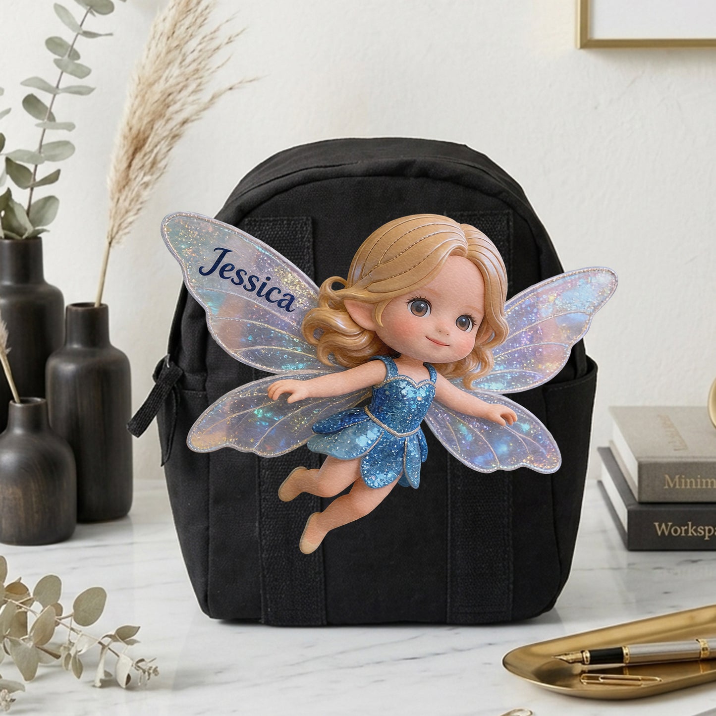 La Fée - Sac à Dos en Cuir Personnalisé pour Enfants