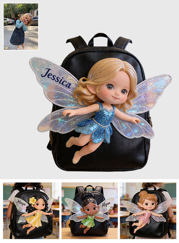 La Fée - Sac à Dos en Cuir Personnalisé pour Enfants