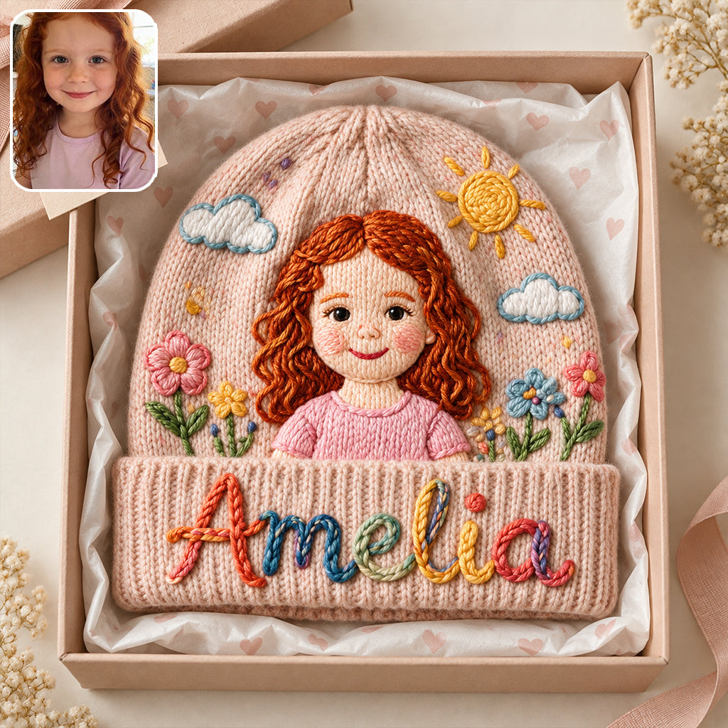 Mein Name, Meine kleine Welt - Personalisierte Kinder-Mütze