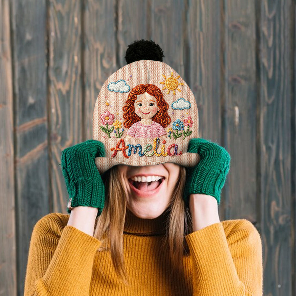 Mein Name, Meine kleine Welt - Personalisierte Kinder-Mütze