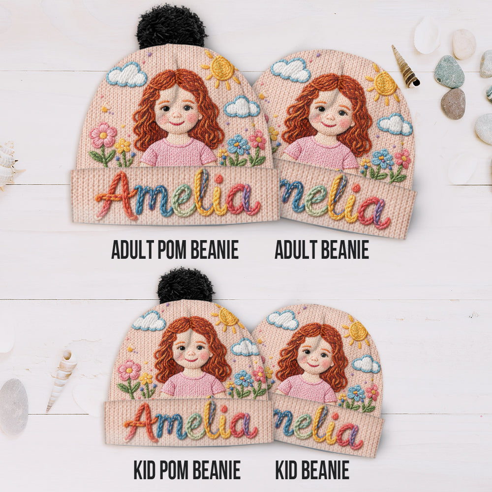 Mein Name, Meine kleine Welt - Personalisierte Kinder-Mütze