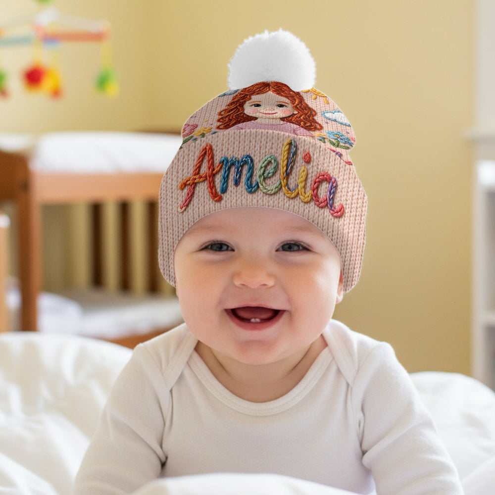 Mein Name, Meine kleine Welt - Personalisierte Kinder-Mütze