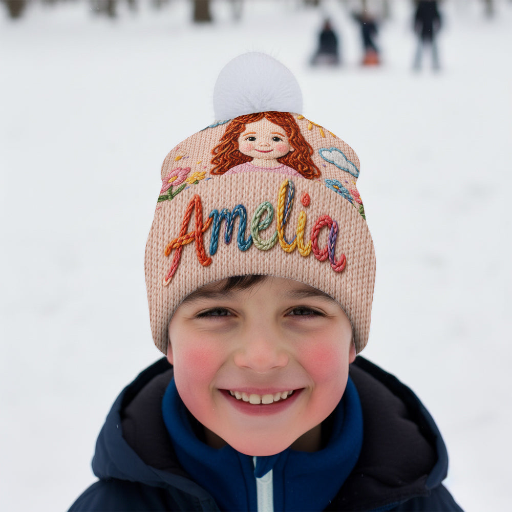 Mein Name, Meine kleine Welt - Personalisierte Kinder-Mütze