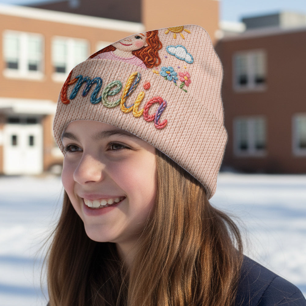 Mein Name, Meine kleine Welt - Personalisierte Kinder-Mütze