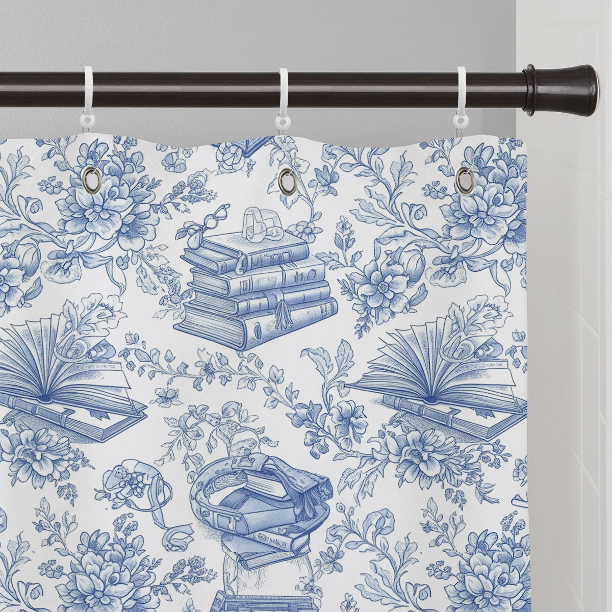 Toile-de-Jouy-Chinoiserie-Buch – Personalisiertes Buch, Verdunkelungsvorhang-Set