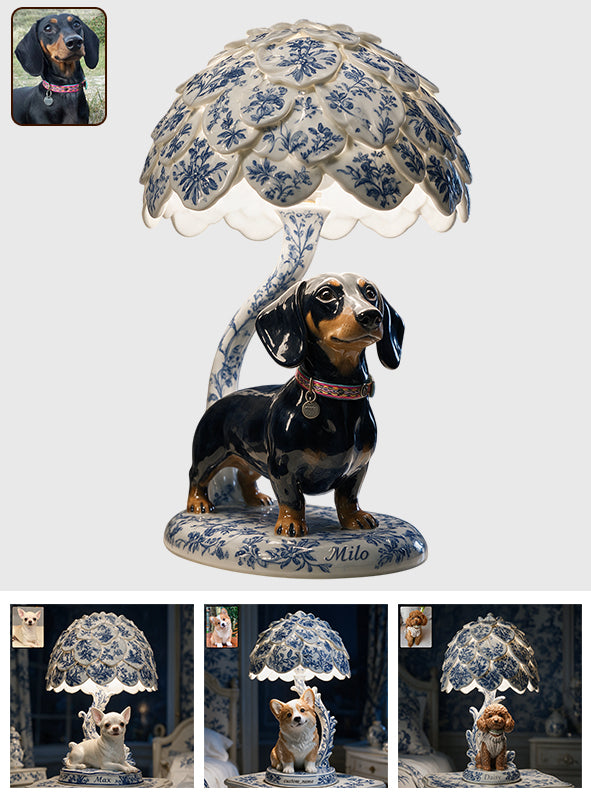 Dog Toile de Jouy - Personalized Dog Acrylic LED Night Light