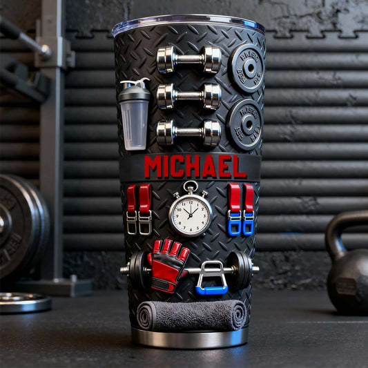 Ohne Fleiß kein Preis – personalisierter Fitnessbecher