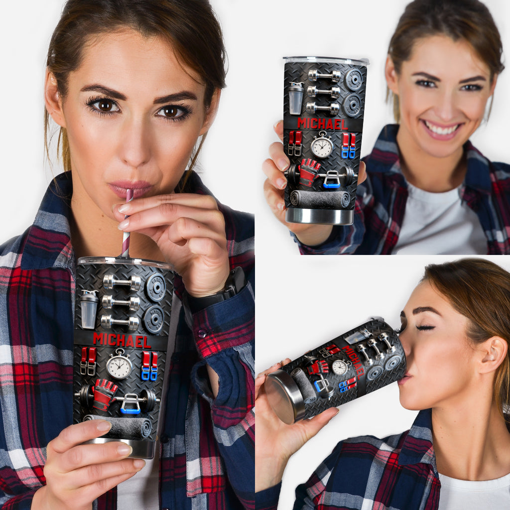 Ohne Fleiß kein Preis – personalisierter Fitnessbecher