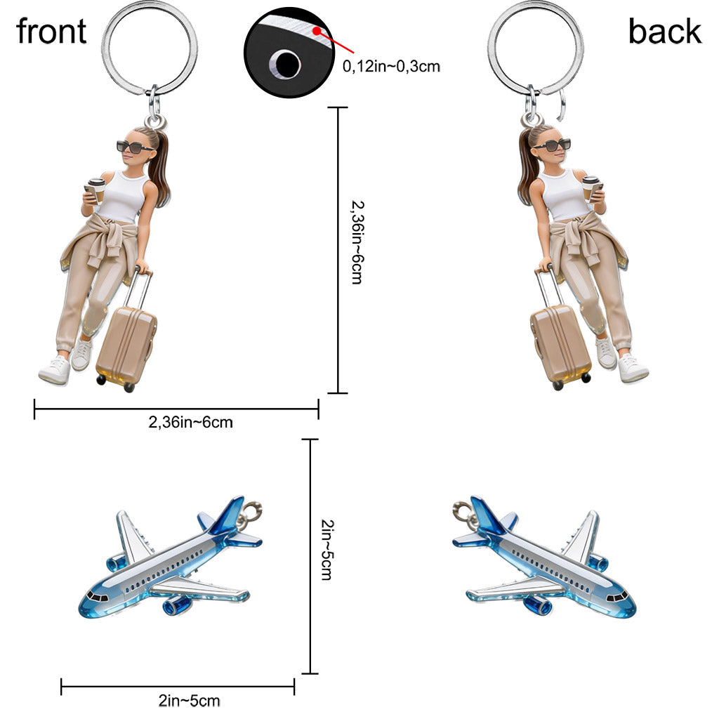 Individuelles Foto - Personalisierter Premium Schlüsselanhänger mit Charms