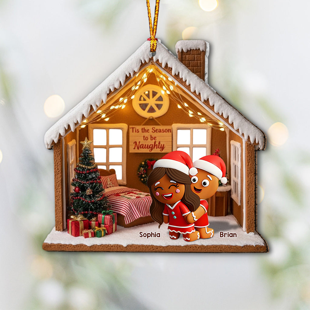 Til The Season To Be Naughty - Personalized Couple Ornament