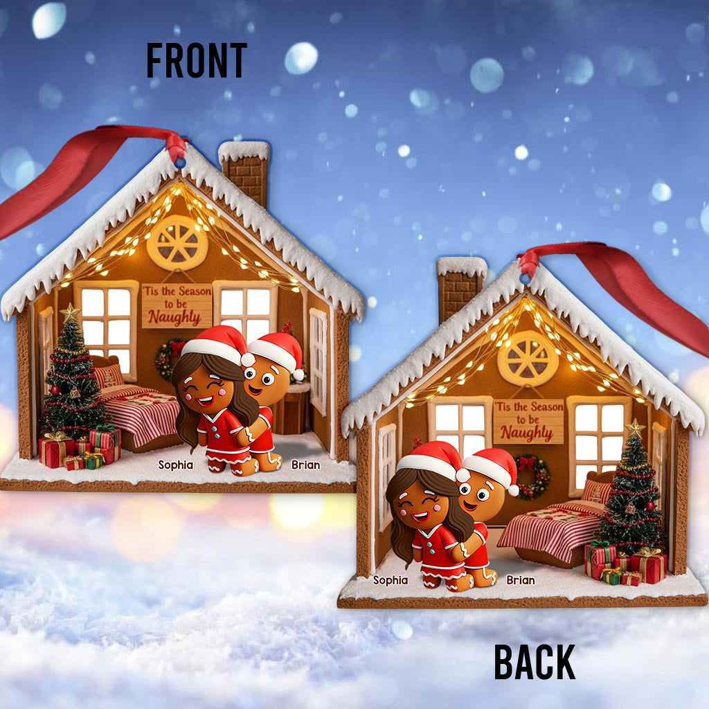 Til The Season To Be Naughty - Personalized Couple Ornament