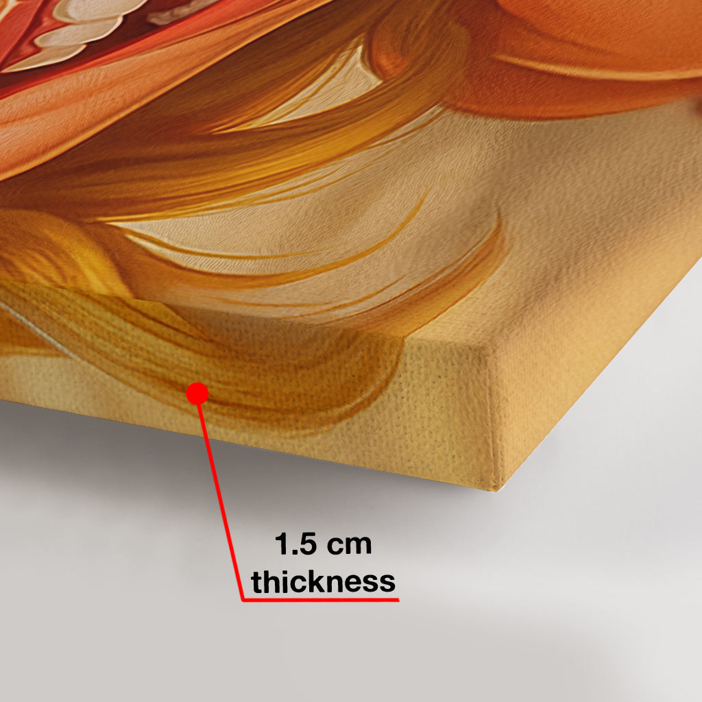 Funny Gift Cartoonish Exaggerated Mascot Style - Personalized Canvas And Poster