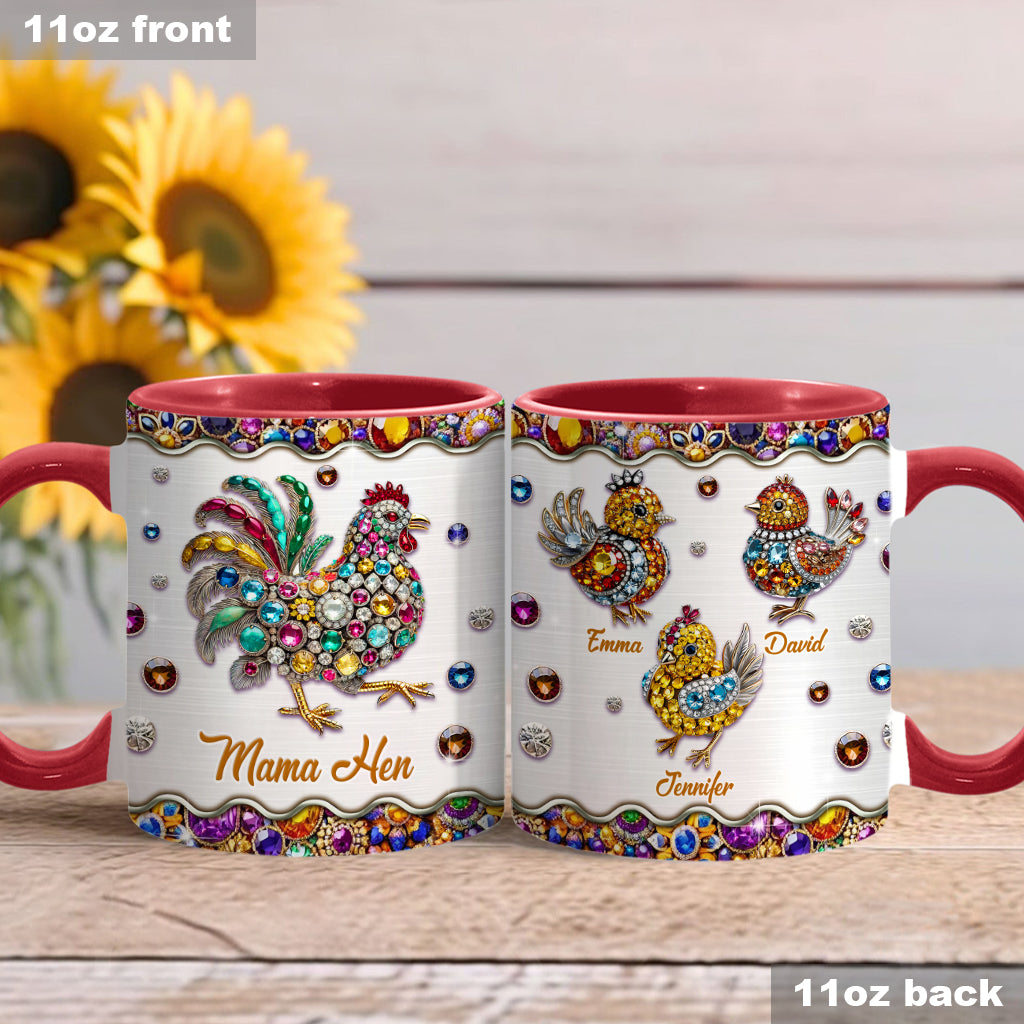 Mama Hen - Personalized Mother Accent Mug
