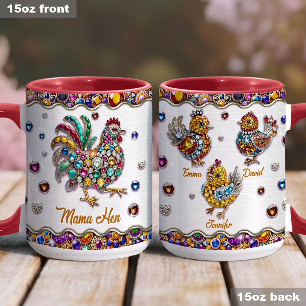 Mama Hen - Personalized Mother Accent Mug