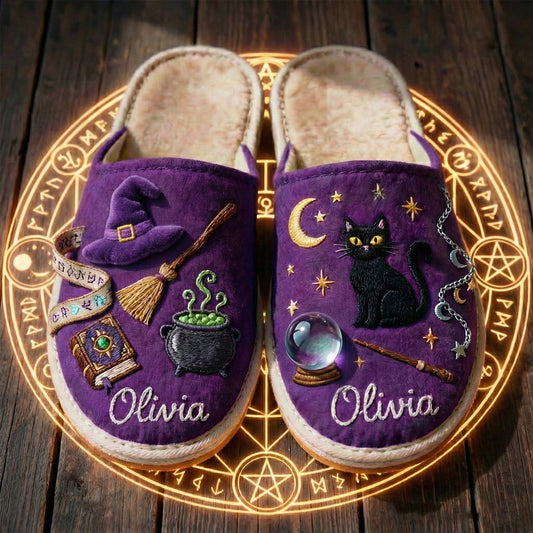Hexen-Vibes – personalisierte Hexenpantoffeln