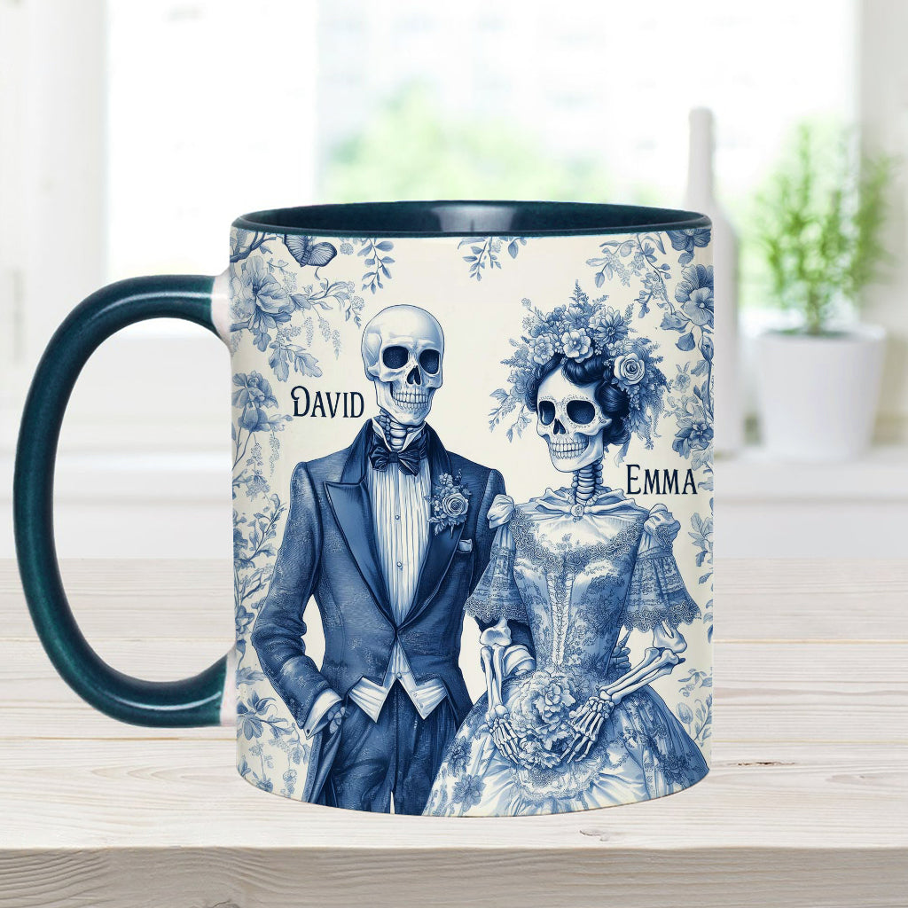 Until Death Do Us Part - Personalized Couple Accent Mug