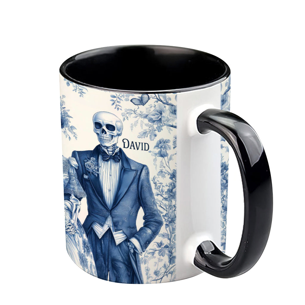 Until Death Do Us Part - Personalized Couple Accent Mug