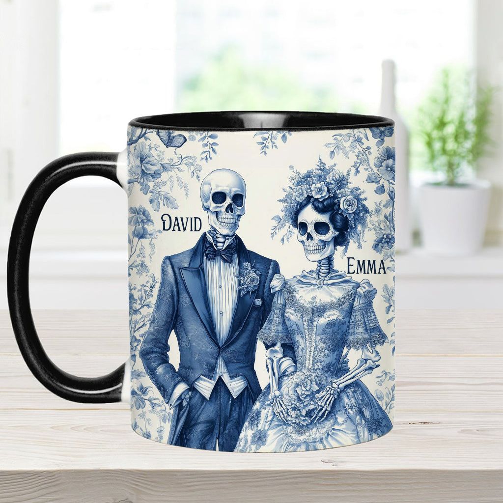 Until Death Do Us Part - Personalized Couple Accent Mug