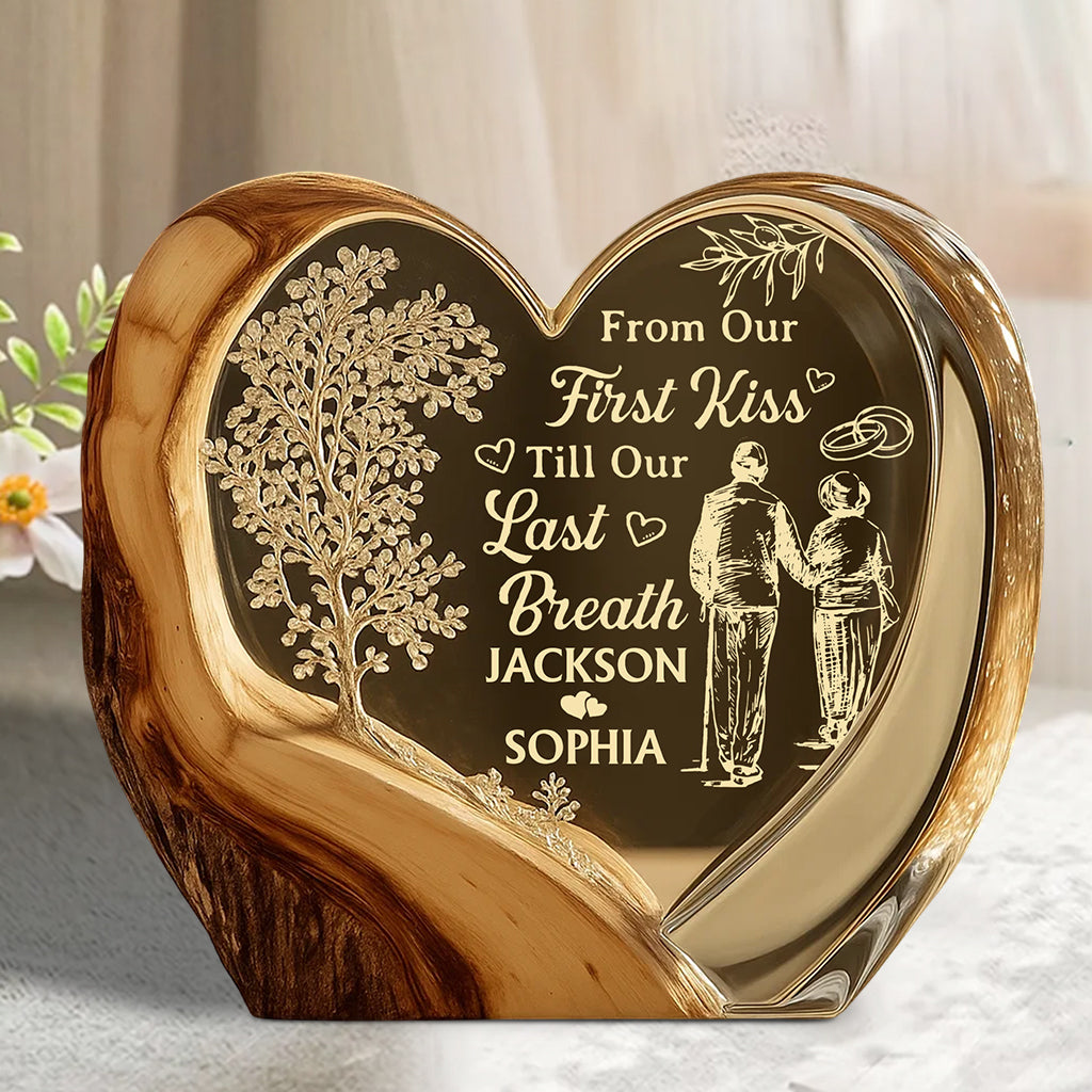 Together Until We Are Stars - Personalized Couple Custom Shaped Acrylic Plaque