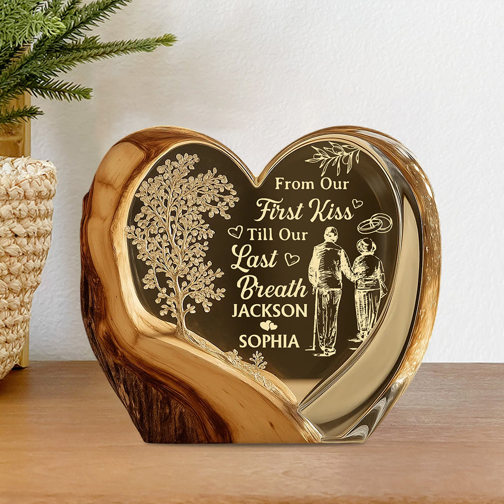 Together Until We Are Stars - Personalized Couple Custom Shaped Acrylic Plaque
