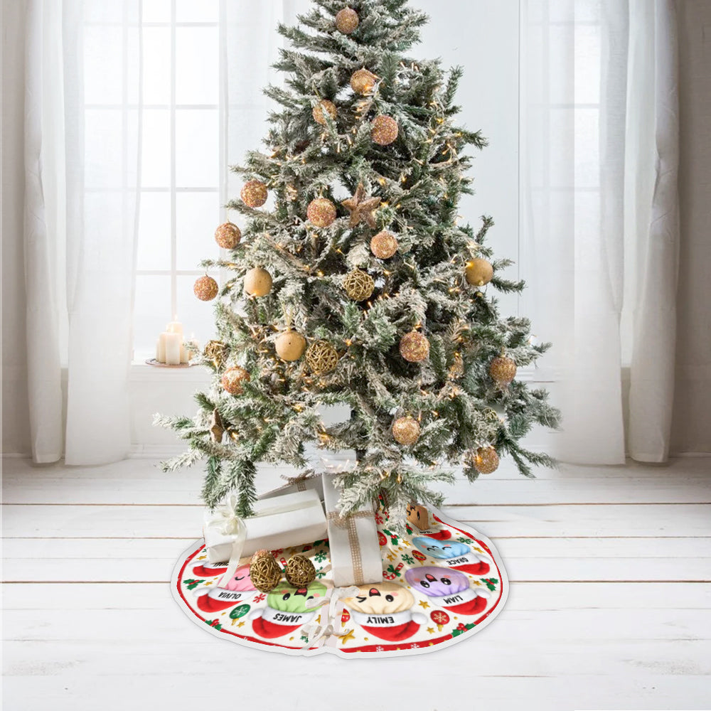 Merry Squishmas - Personalized Family Tree Skirt