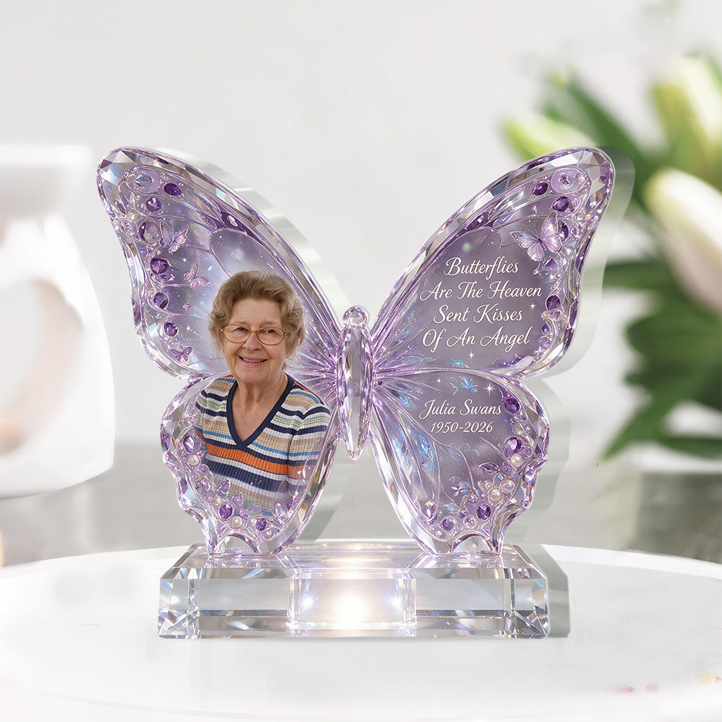 Küsse des Himmels - Personalisierte Gedenktafel in individueller Form