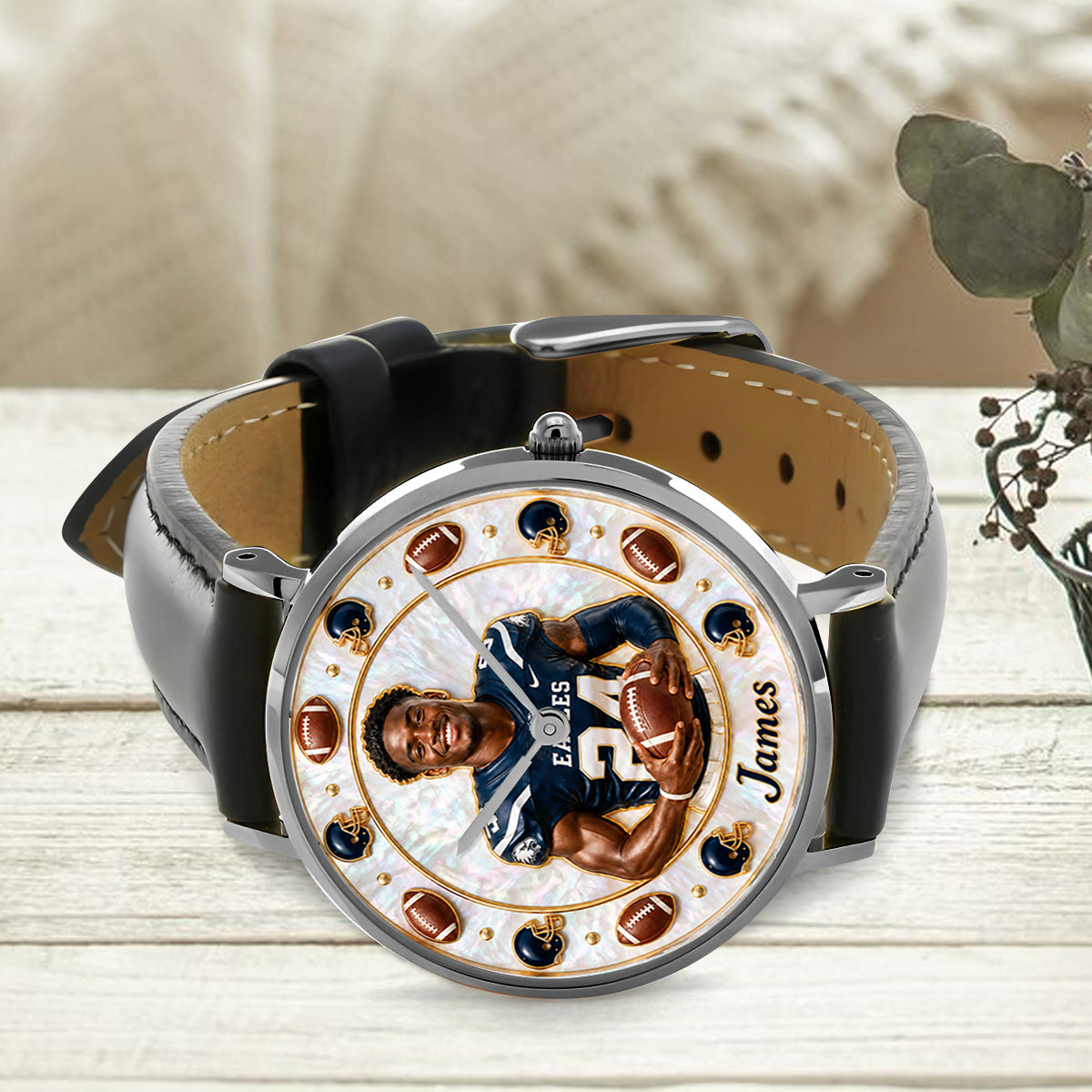 Game Day - Personalized Football Hand Watch