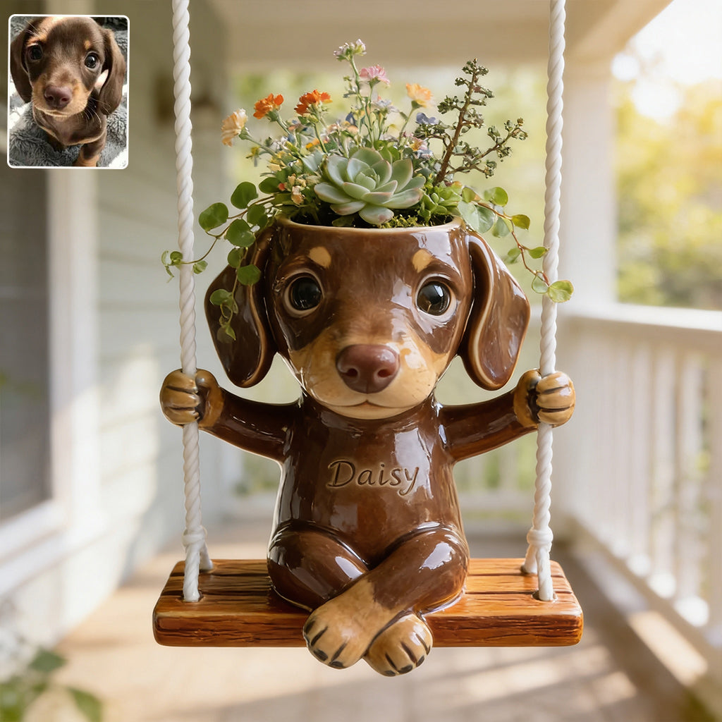 Tierliebhaber - Personalisierter Hängender Blumentopf