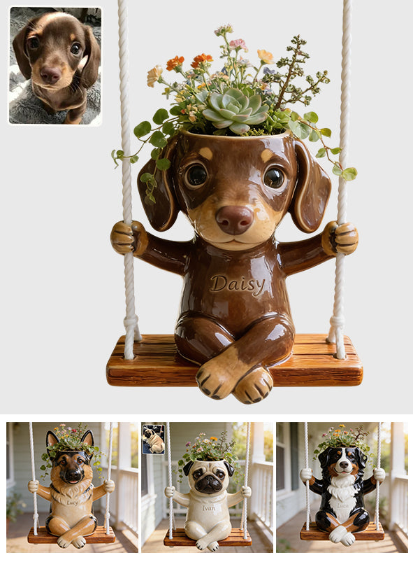 Tierliebhaber - Personalisierter Hängender Blumentopf