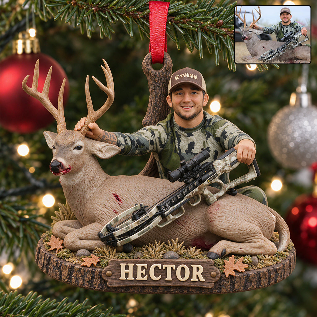 Cadeau de Noël de Chasse - Ornement 3D Personnalisé Premium