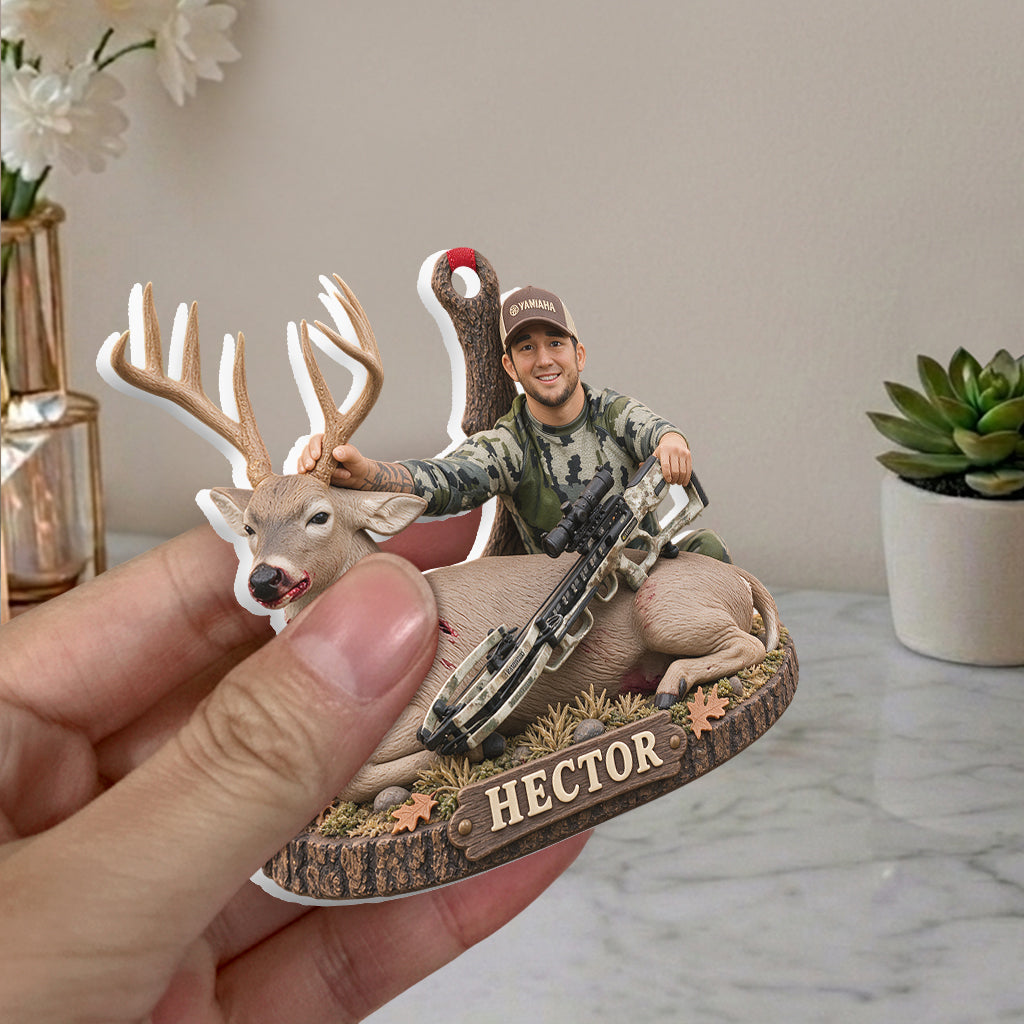 Cadeau de Noël de Chasse - Ornement 3D Personnalisé Premium