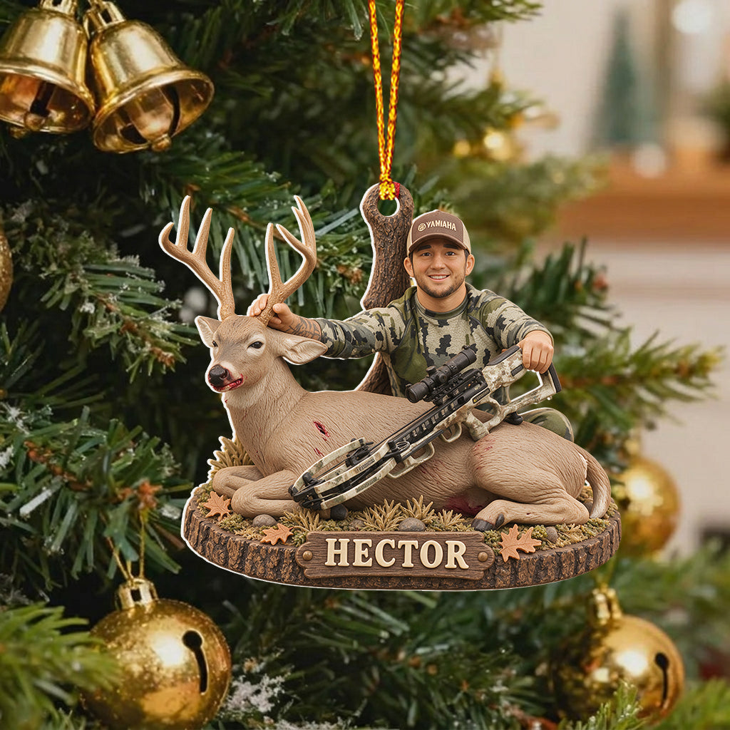 Cadeau de Noël de Chasse - Ornement 3D Personnalisé Premium