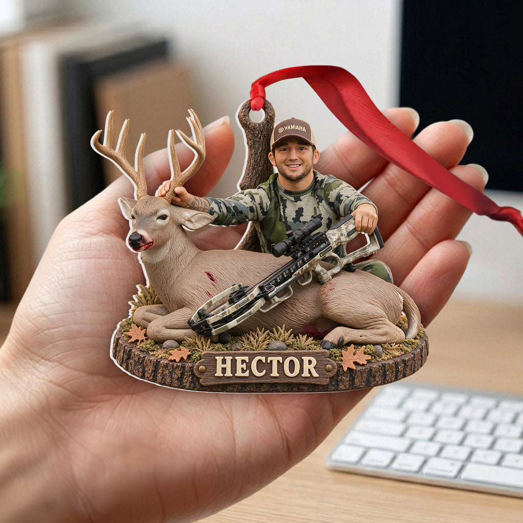 Cadeau de Noël de Chasse - Ornement 3D Personnalisé Premium