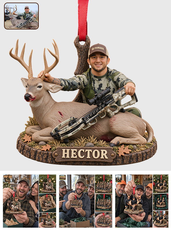 Cadeau de Noël de Chasse - Ornement 3D Personnalisé Premium