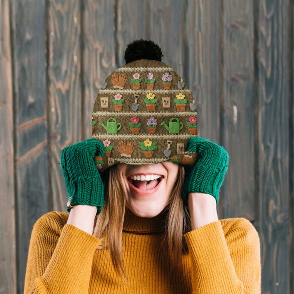 Love Gardening - Personalized Gardening Beanie Hat