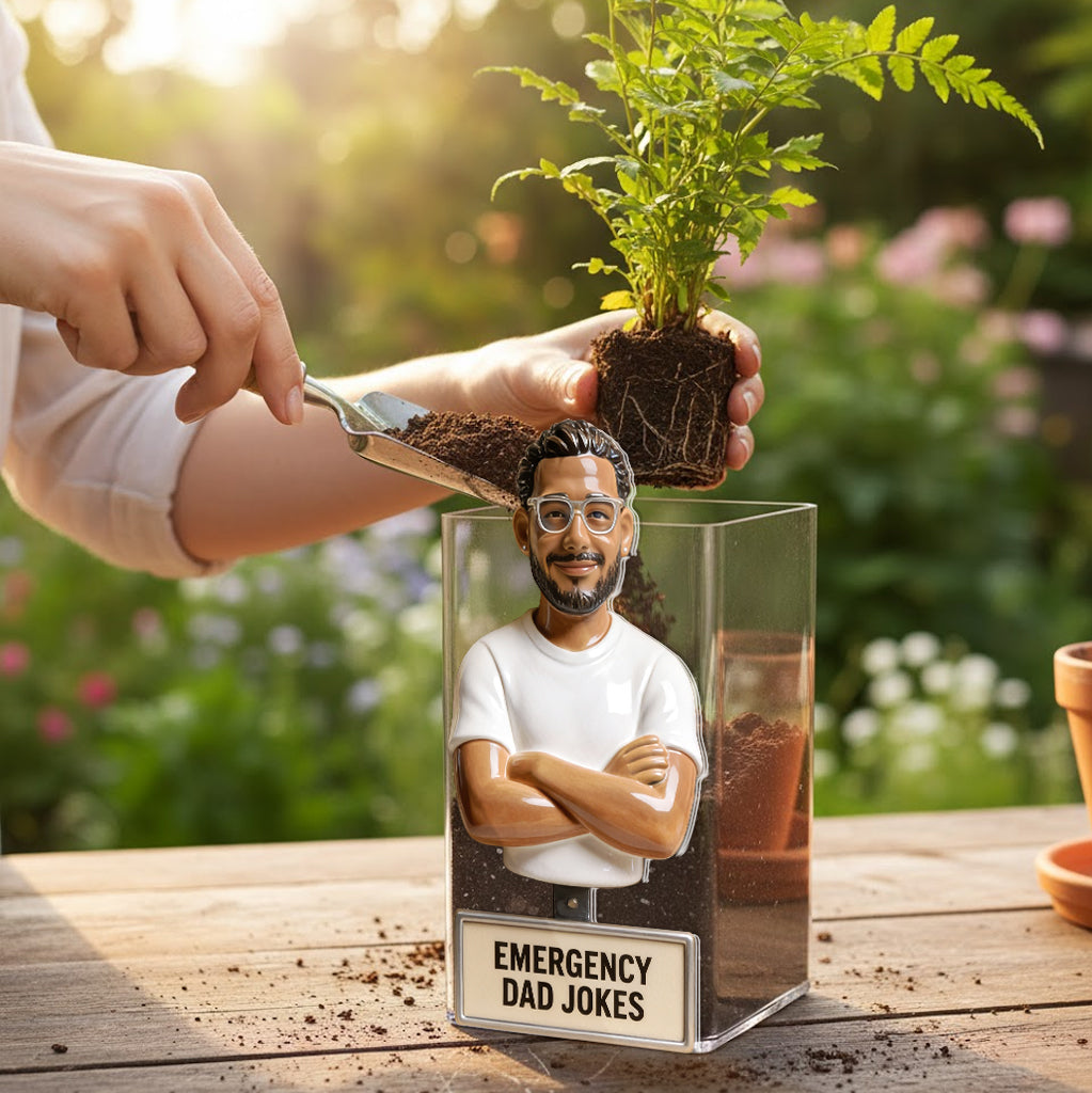 Notfall-Vater-Witze Behälter - Personalisierter Acryltopf