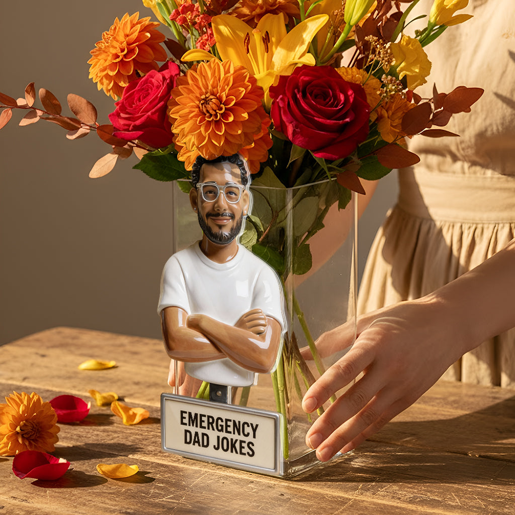 Notfall-Vater-Witze Behälter - Personalisierter Acryltopf