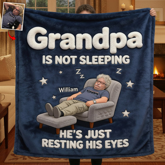 Papa ne dort pas - Couverture personnalisée pour père