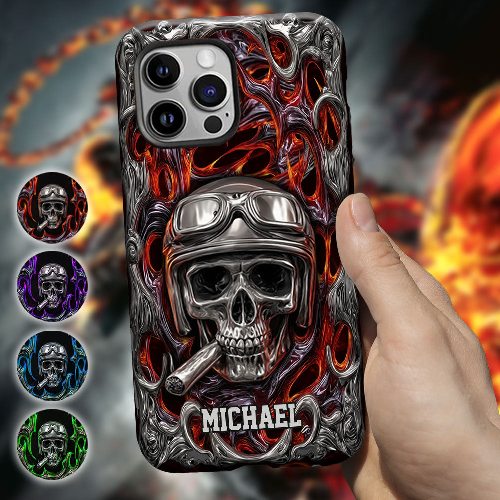 Ride Or Die – Personalisierte Handyhülle mit Biker-Motiv und Volldruck