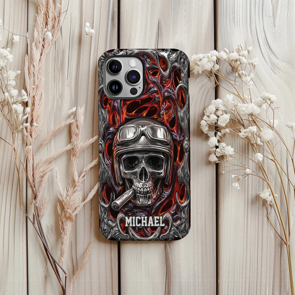 Ride Or Die – Personalisierte Handyhülle mit Biker-Motiv und Volldruck