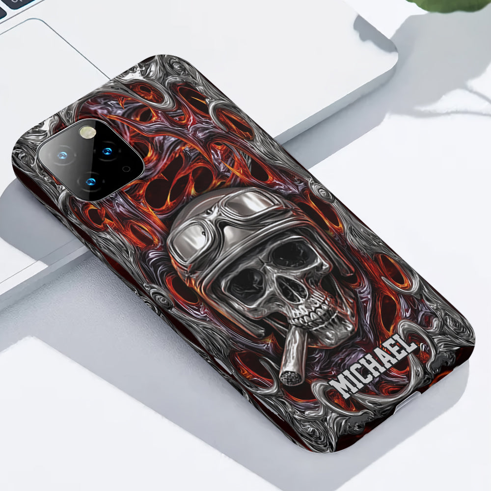 Ride Or Die – Personalisierte Handyhülle mit Biker-Motiv und Volldruck