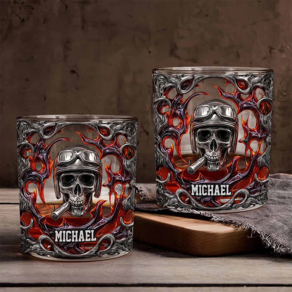 Ride Or Die – personalisiertes Whiskeyglas für Biker