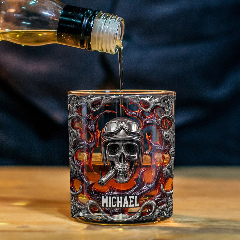 Ride Or Die – personalisiertes Whiskeyglas für Biker