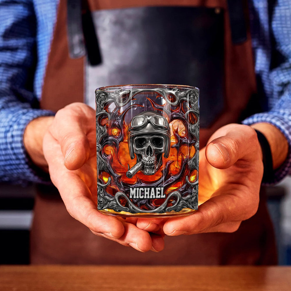 Ride Or Die – personalisiertes Whiskeyglas für Biker