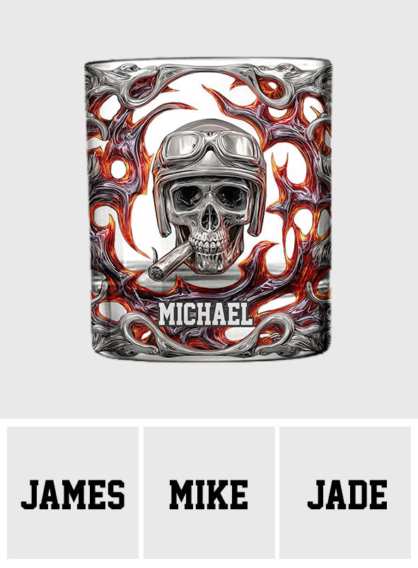 Ride Or Die – personalisiertes Whiskeyglas für Biker