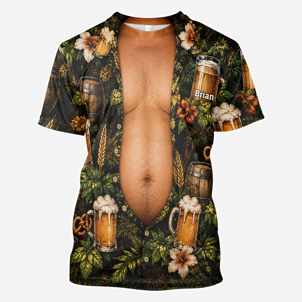 Funny Beer Belly - Personalized Beer All Over Shirt