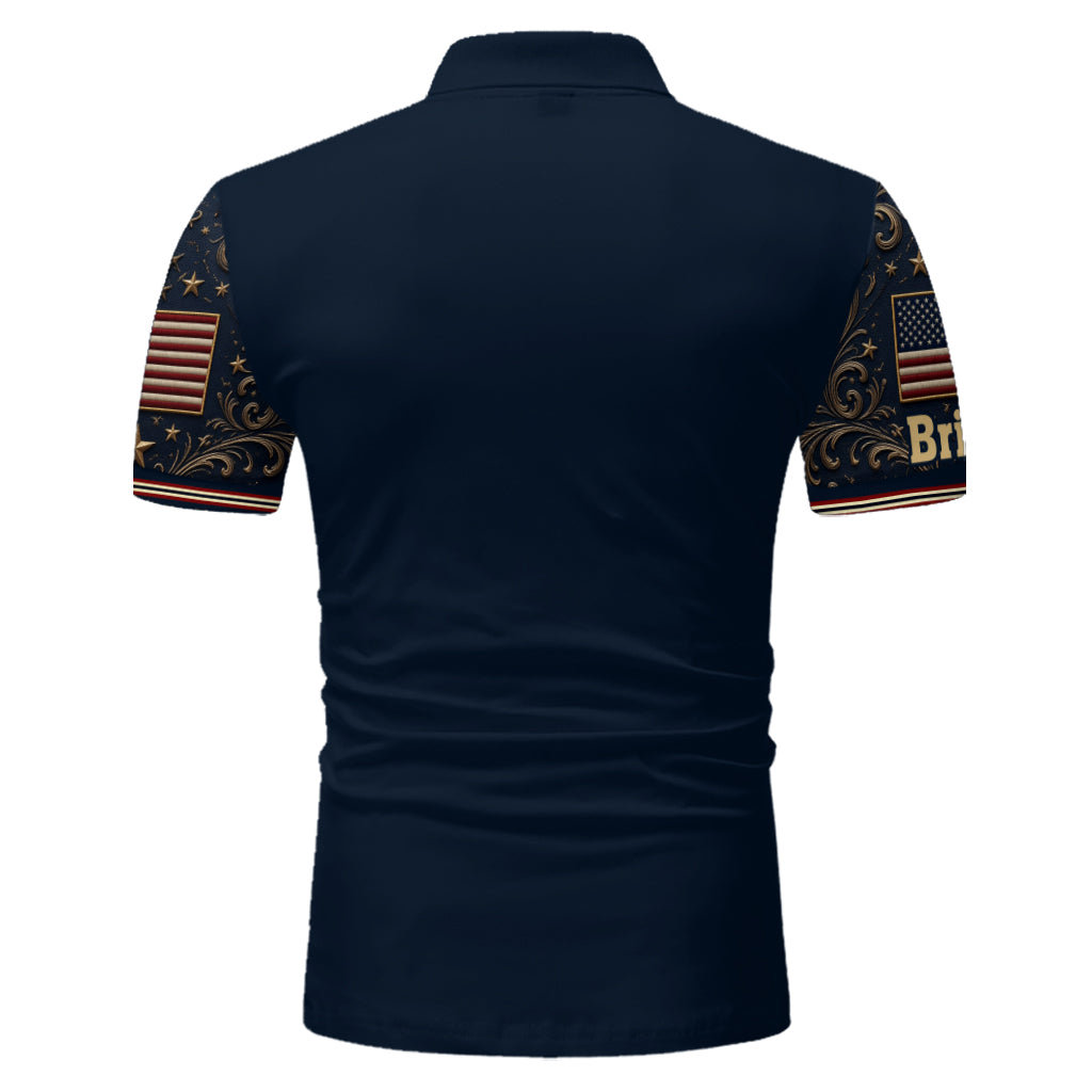 25 Year We Will Never Forget - Personalized Patriot Polo Shirt