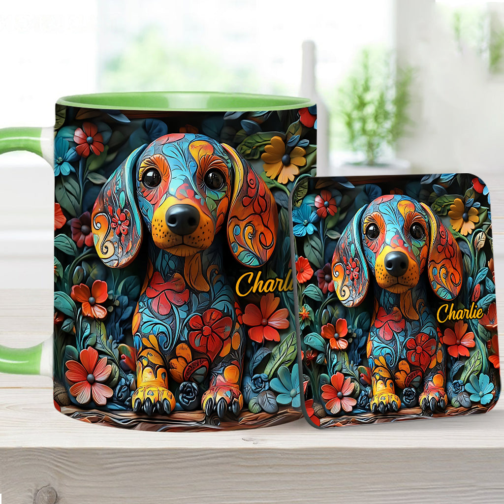 Personalisierte Tasse mit Dackelmotiv