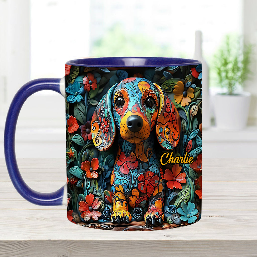 Personalisierte Tasse mit Dackelmotiv
